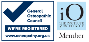 General Osteopathic Council Registered and The Institute of Osteopathy Member